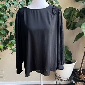 ALFANI Black Long Sleeve shirt | small